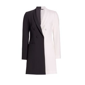 Alice + Olivia Kylie Tuxedo Mini Dress